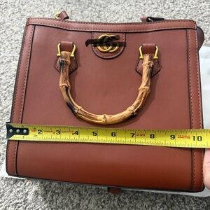 Elegant Brown Bamboo Handle Satchel send offers!